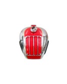 Royal Enfield Chrome Red Petrol Tank With Grill and Knee Pad