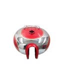 Royal Enfield Chrome Red Petrol Tank With Grill and Knee Pad
