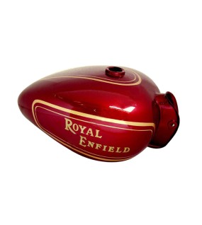 Royal Enfield Fuel Tank 25 Liters With Gold Hand Paint Lining 