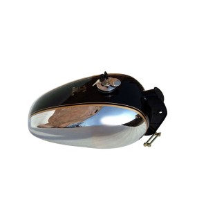 Royal Enfield Bullet Custom Deluxe Petrol Tank Chromed Black
