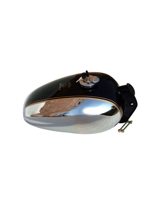 Royal Enfield Bullet Custom Deluxe Petrol Tank Chromed Black