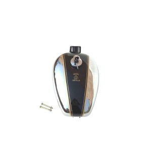 Royal Enfield Bullet Custom Deluxe Petrol Tank Chromed Black