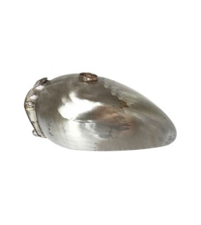 Royal Enfield Interceptor Raw Steel Petrol Tank Reproduction