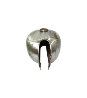 Royal Enfield Interceptor Raw Steel Petrol Tank Reproduction