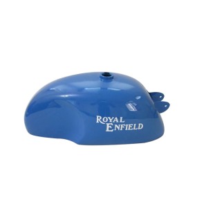 Royal Enfield Cafe Racer Blue Painted 4 Gallon Petrol Tank
