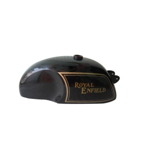 Royal Enfield Cafe Racer Black Painted 4 Gallon Petrol Tank