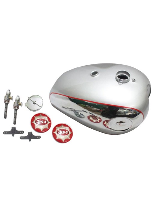 BSA Goldstar DBD32 DBD34 Gas Fuel Petrol Tank Chromed Painted Cap Taps And Badges