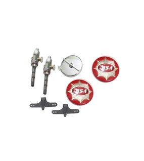 BSA Goldstar DBD32 DBD34 Gas Fuel Petrol Tank Chromed Painted Cap Taps And Badges