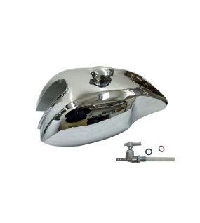 Honda CB400 Cafe Racer Chrome Gas Fuel Petrol Tank W Monza Cap