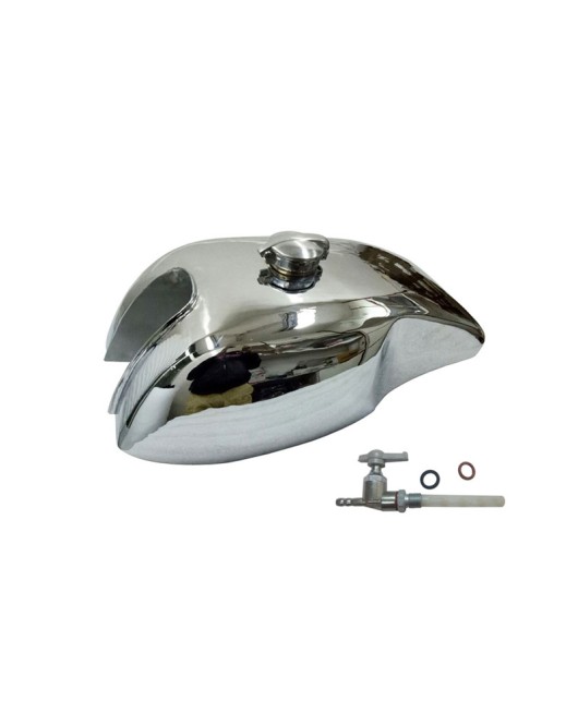 Honda CB400 Cafe Racer Chrome Gas Fuel Petrol Tank W Monza Cap