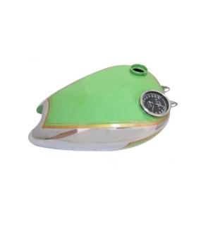 Vintage BSA B31 Model Green Painted Chromed Petrol Tank With Speedometer Cavity