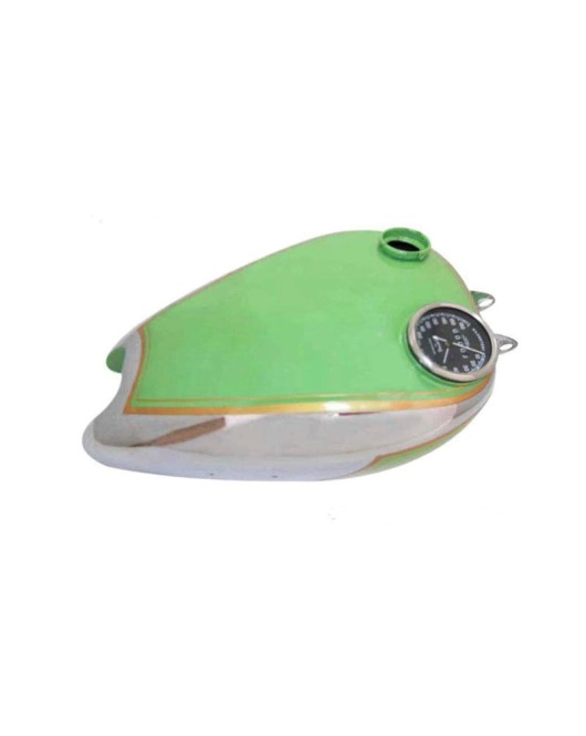 Vintage BSA B31 Model Green Painted Chromed Petrol Tank With Speedometer Cavity