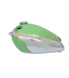 Vintage BSA B31 Model Green Painted Chromed Petrol Tank With Speedometer Cavity