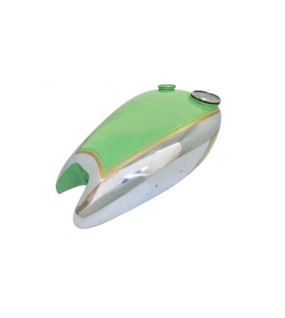 Vintage BSA B31 Model Green Painted Chromed Petrol Tank With Speedometer Cavity