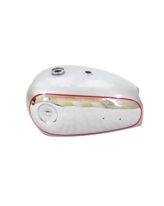 BSA A7 A10 Silver Painted Chrome Petrol Tank