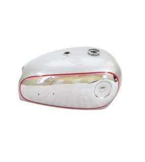 BSA A7 A10 Silver Painted Chrome Petrol Tank