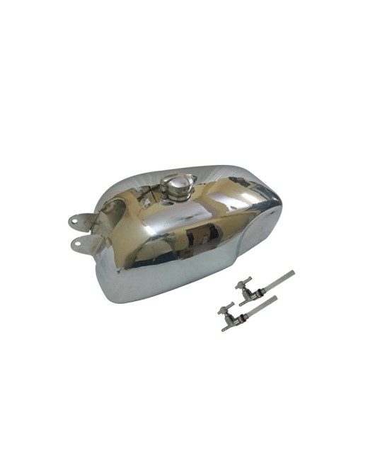 Royal Enfield Cafe Racer Clubman Continental GT Gas Fuel Petrol Tank Chrome