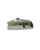 Royal Enfield Cafe Racer Clubman Continental GT Gas Fuel Petrol Tank Chrome