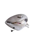 Royal Enfield Custom Chopper Bobber Peanut Wassell Gas Fuel Petrol Tank Chrome