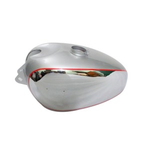 Panther M100 M120 Chrome And Silver Painted Gas Fuel Petrol Tank Reproduction