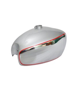Panther M100 M120 Chrome And Silver Painted Gas Fuel Petrol Tank Reproduction