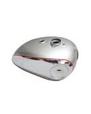 BSA Goldstar Catalina Scrambler Gas Petrol Tank Chrome Plated & Silver Pained
