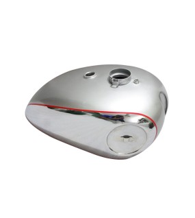 BSA Goldstar Catalina Scrambler Gas Petrol Tank Chrome Plated &amp; Silver Pained