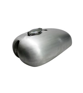 BSA Spitfire A65 2 Gallon Gas Fuel Petrol Tank Raw Steel Iron - With Fuel Cap