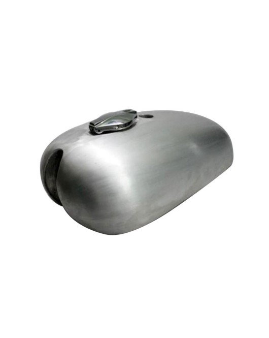 BSA Spitfire A65 2 Gallon Gas Fuel Petrol Tank Raw Steel Iron - With Fuel Cap