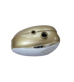 BSA A65 Lightning Thunderbolt Golden Painted Chrome Gas Fuel Petrol Tank
