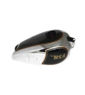 New Chrome Plated Black Paint Petrol Gas Tank For BSA M20 1930's Civilian Model