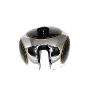 New Chrome Plated Black Paint Petrol Gas Tank For BSA M20 1930's Civilian Model