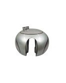 New Norton ES2 Silver Painted Petrol Tank With 2 Side Holes For Knee Pads + Cap