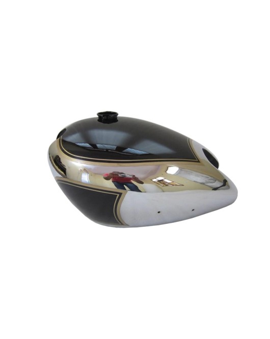 New Matchless Chrome And Black Painted Steel Gas Fuel Petrol Tank