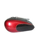 New Triumph T150 Black And Cherry Painted Petrol Tank With Grill Rack And Cap