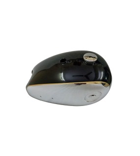New BSA A7 A10 Black Painted Chrome Gas Fuel Petrol Tank