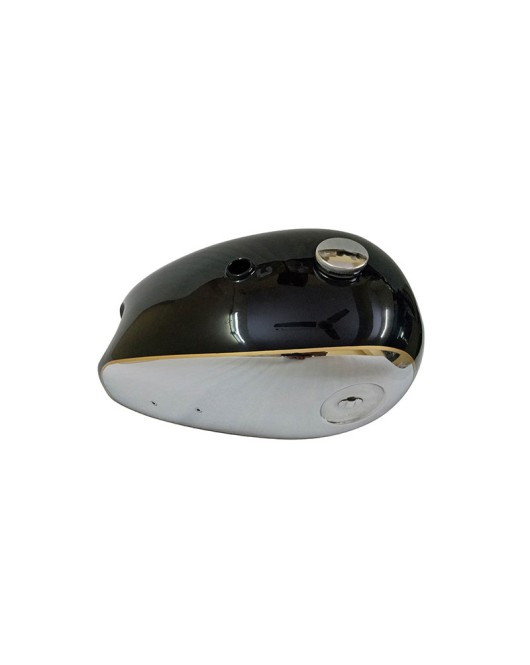 New BSA A7 A10 Black Painted Chrome Gas Fuel Petrol Tank