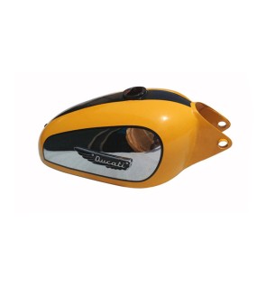 New Ducati Scrambler 350cc Chrome and Painted Fuel Tank With Badges + Cap + Tap