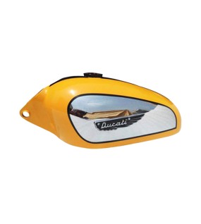New Ducati Scrambler 350cc Chrome and Painted Fuel Tank With Badges + Cap + Tap