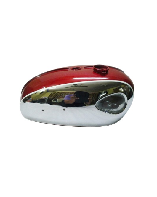 BSA A65 Thunderbolt,Lightning, Royal Star Cherry Painted Chrome Gas Fuel Tank