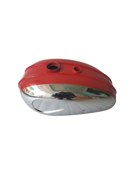 New BSA C15 Chromed and Red Painted Gas Fuel Tank (Reproduction)