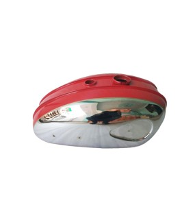New BSA C15 Chromed and Red Painted Gas Fuel Tank (Reproduction)