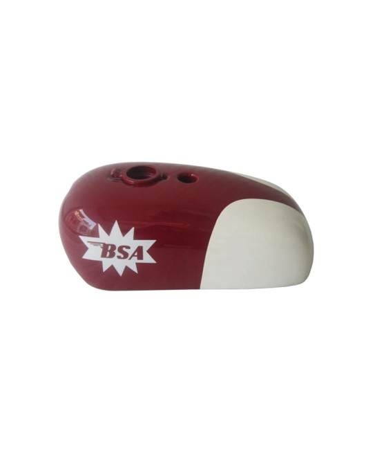 New BSA Spitfire Hornet 2 Gallon Maroon and White Painted Gas Fuel Petrol Tank