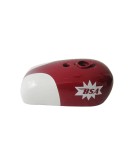 New BSA Spitfire Hornet 2 Gallon Maroon and White Painted Gas Fuel Petrol Tank