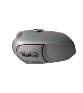 Norton Commando Roadster silver Painted With Logo Steel Gas Tank(Repro)