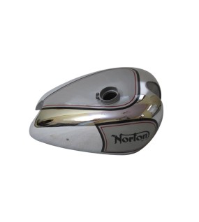 New Norton ES2 Silver Painted Chrome Gas Fuel Petrol Tank
