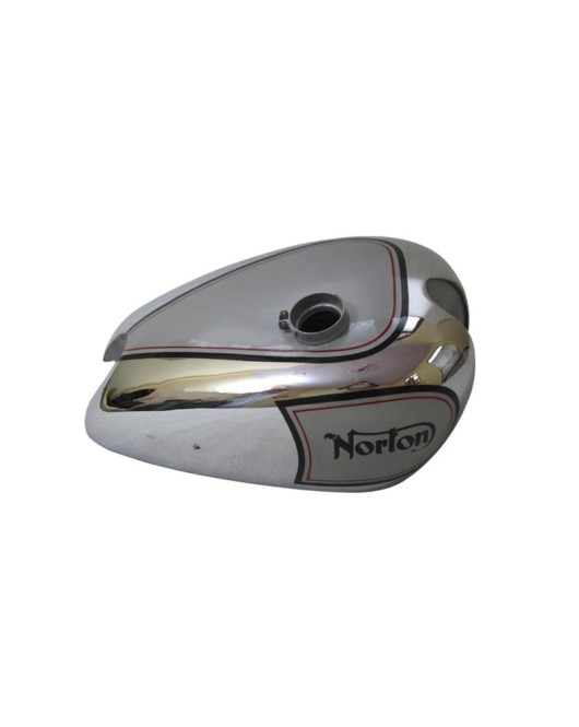 New Norton ES2 Silver Painted Chrome Gas Fuel Petrol Tank
