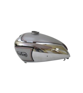 New Norton ES2 Silver Painted Chrome Gas Fuel Petrol Tank