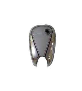 New Norton ES2 Silver Painted Chrome Gas Fuel Petrol Tank