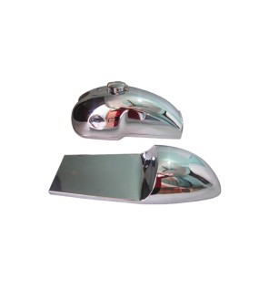 Benelli Mojave Cafe Racer 260 360 Chrome Petrol Tank Seat Hood With Monza Cap